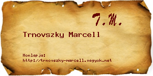 Trnovszky Marcell névjegykártya